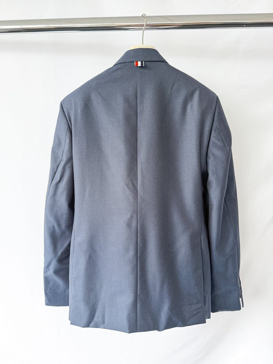 Thom Browne Fit 1 Classic Super 120 Twill Navy Blazer - Imagen 7