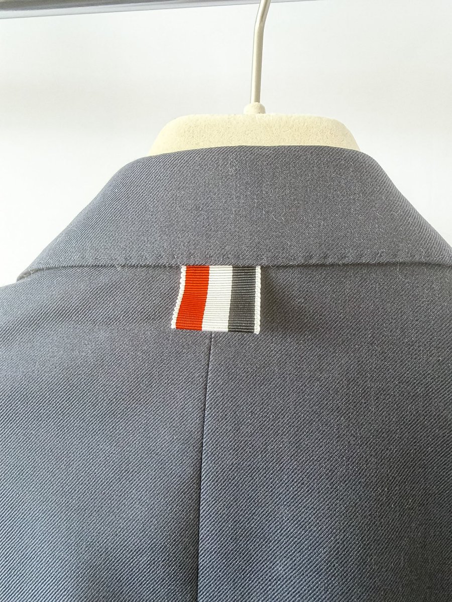 Thom Browne Fit 1 Classic Super 120 Twill Navy Blazer - Imagen 9