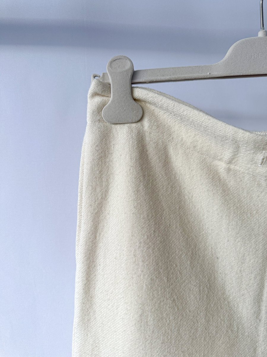 CO Collections Cream Straight Leg Trousers - Imagen 6