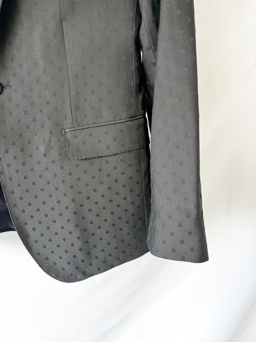 Dolce And Gabbana Black Spotted Evening Blazer - Imagen 5