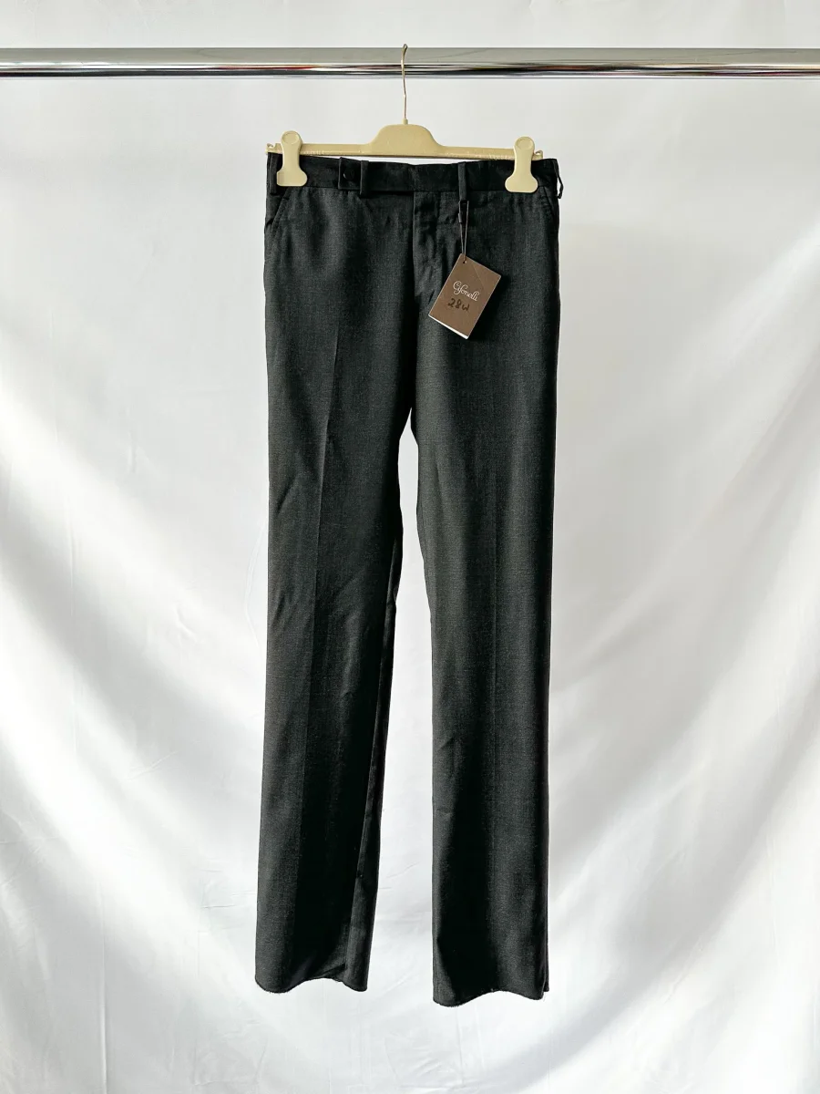 Cifonelli Dark Grey Wool Formal Trousers - Imagen 2