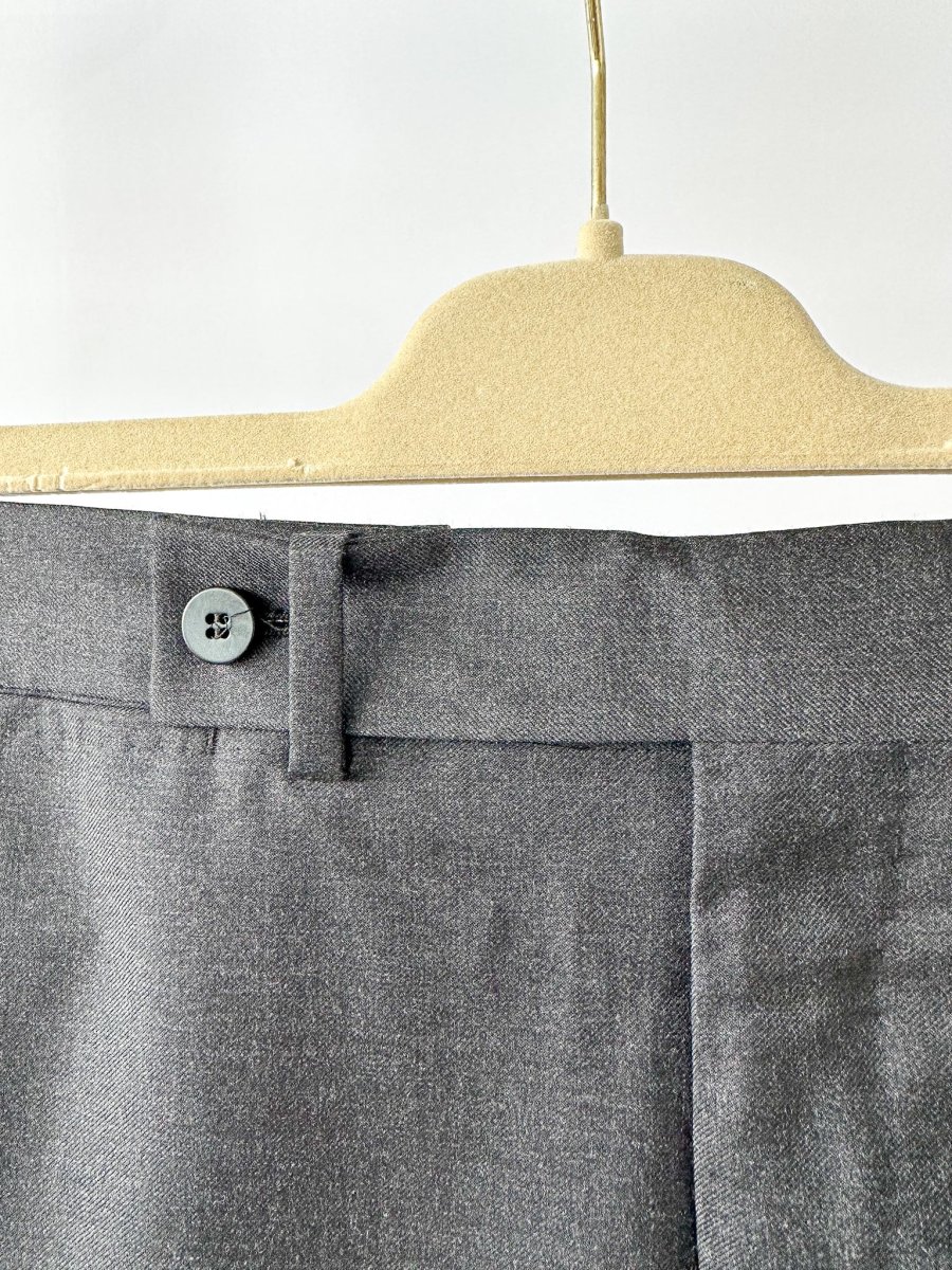 Cifonelli Dark Grey Wool Formal Trousers - Imagen 4