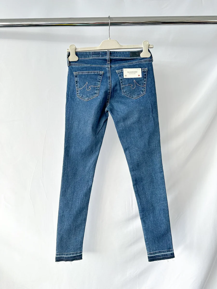 AG Jeans Denim Super Skinny Ankle Legging Blue Jeans - Imagen 9