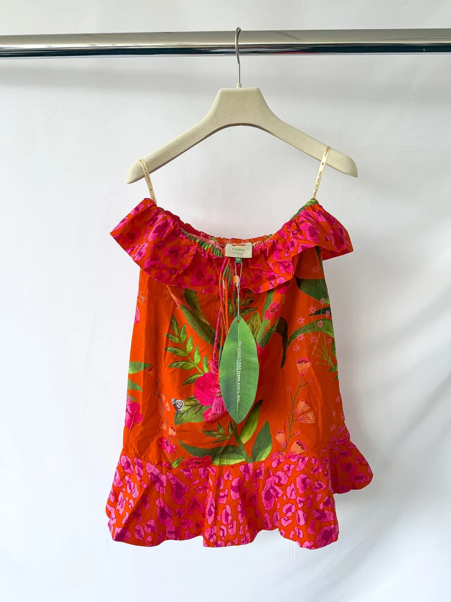 Farm Rio Romantic Garden Mini-Length Cover-up - Imagen 5