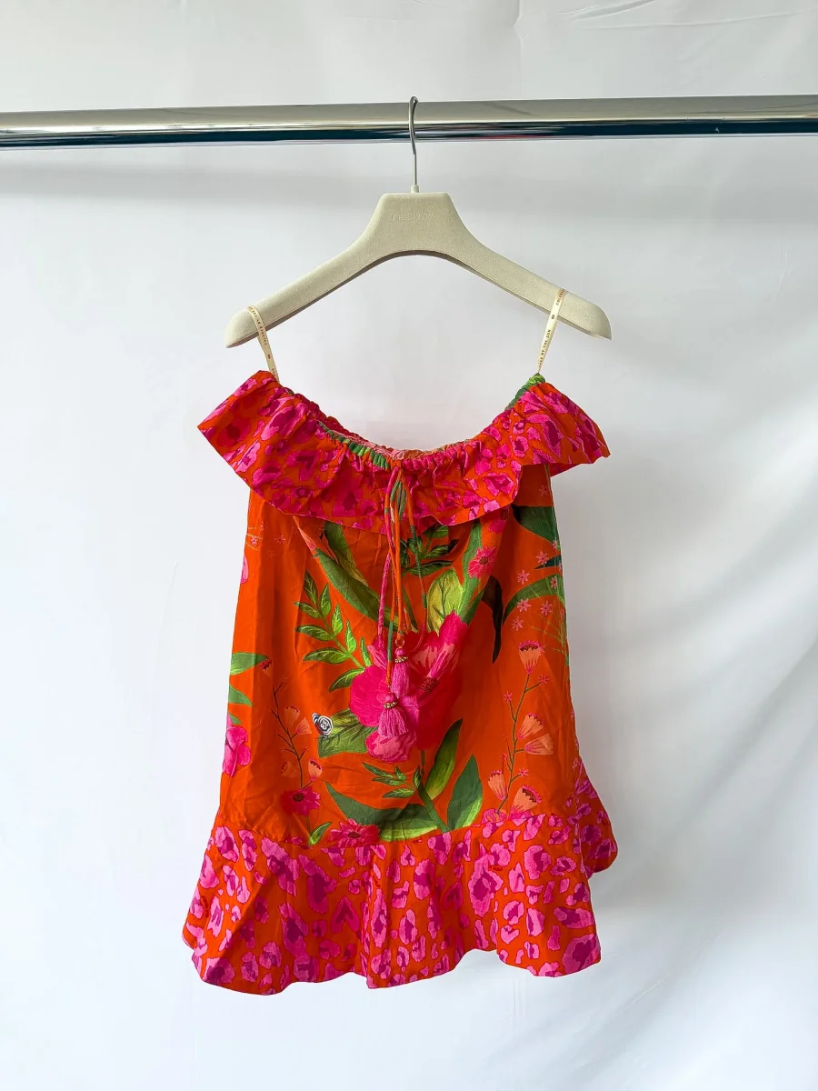 Farm Rio Romantic Garden Mini-Length Cover-up - Imagen 7