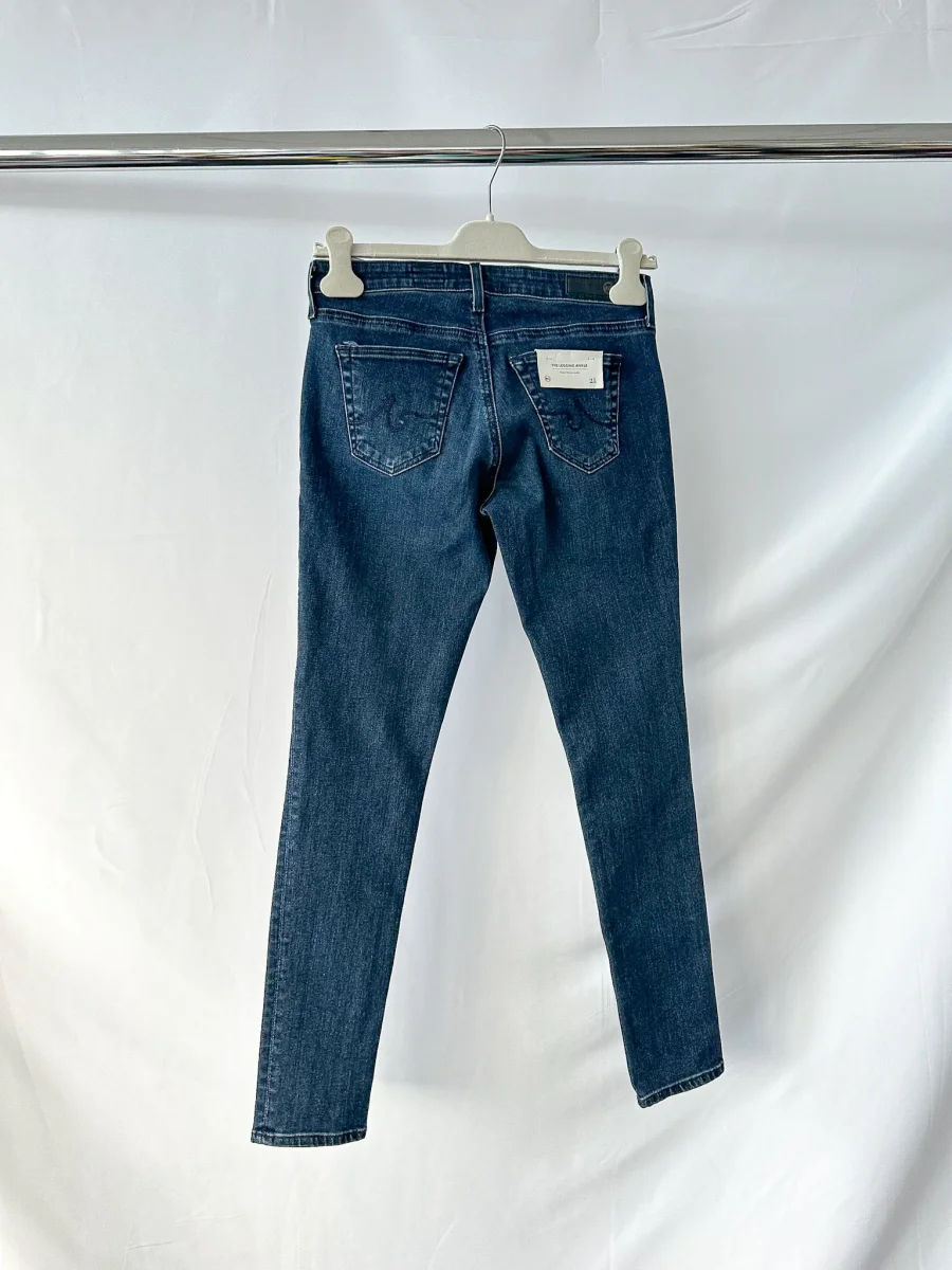 AG Jeans Denim Super Skinny Ankle Legging Dark Blue Jeans - Imagen 7