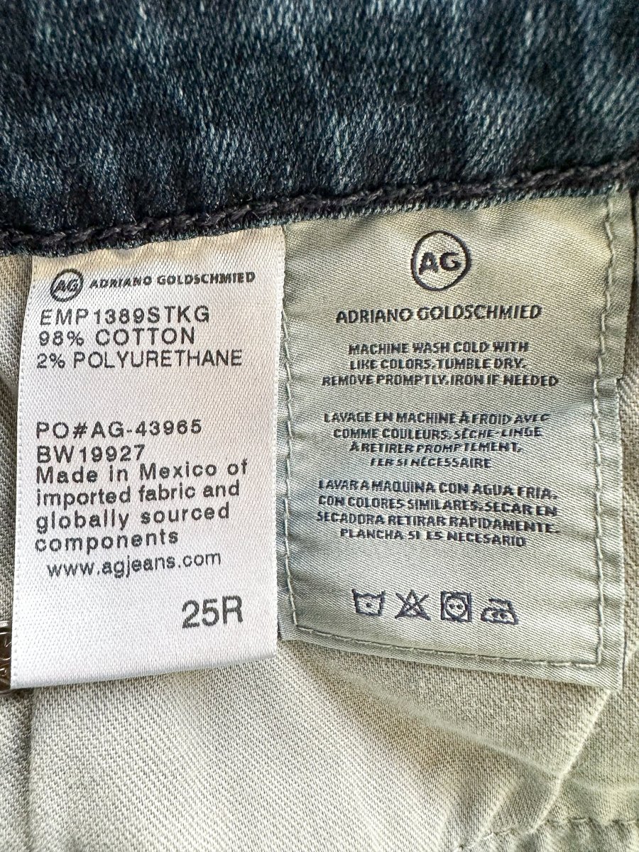 AG Jeans Denim Super Skinny Ankle Legging Dark Blue Jeans - Imagen 9