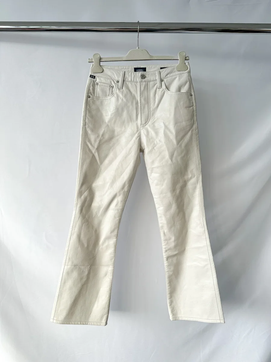 Citizens Of Humanity Isola Recycled Leather Cropped Boot Jeans - Imagen 3
