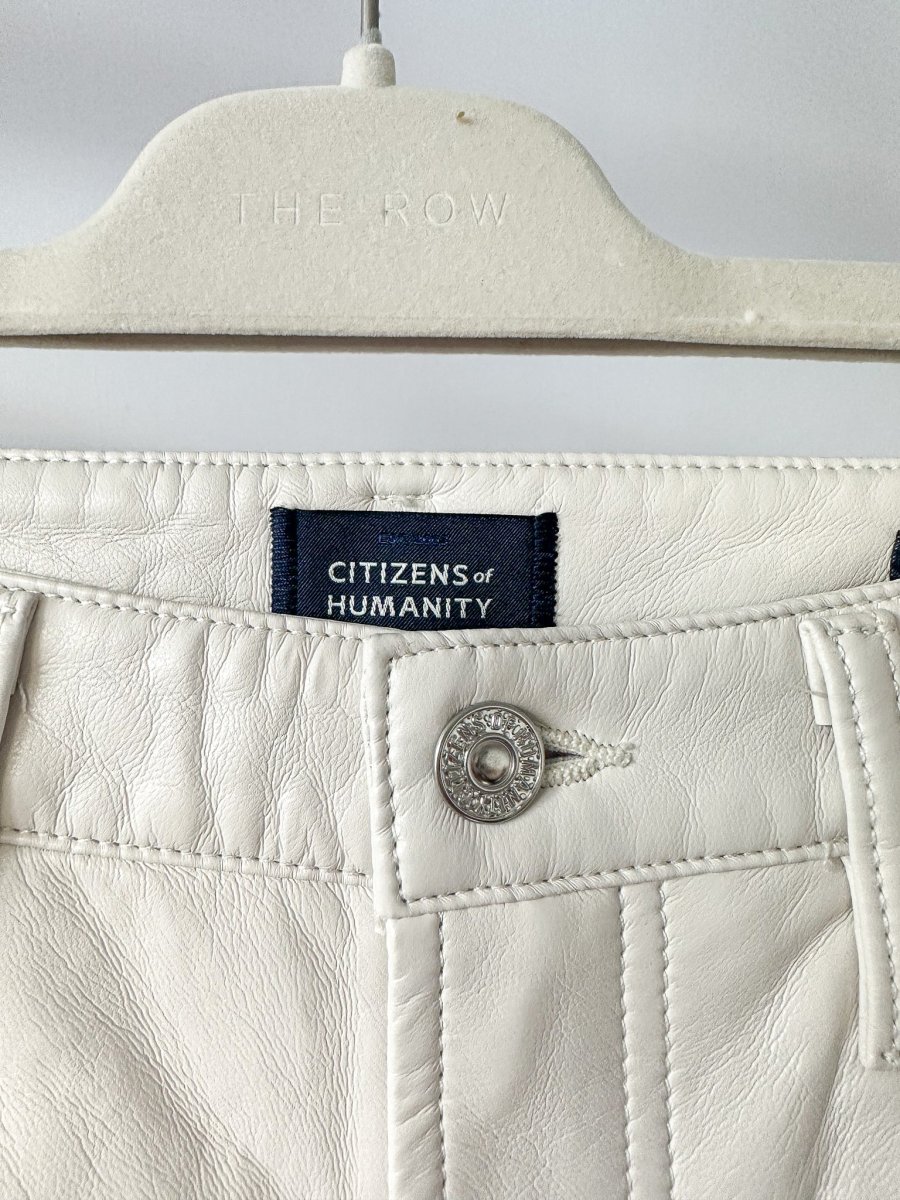 Citizens Of Humanity Isola Recycled Leather Cropped Boot Jeans - Imagen 4