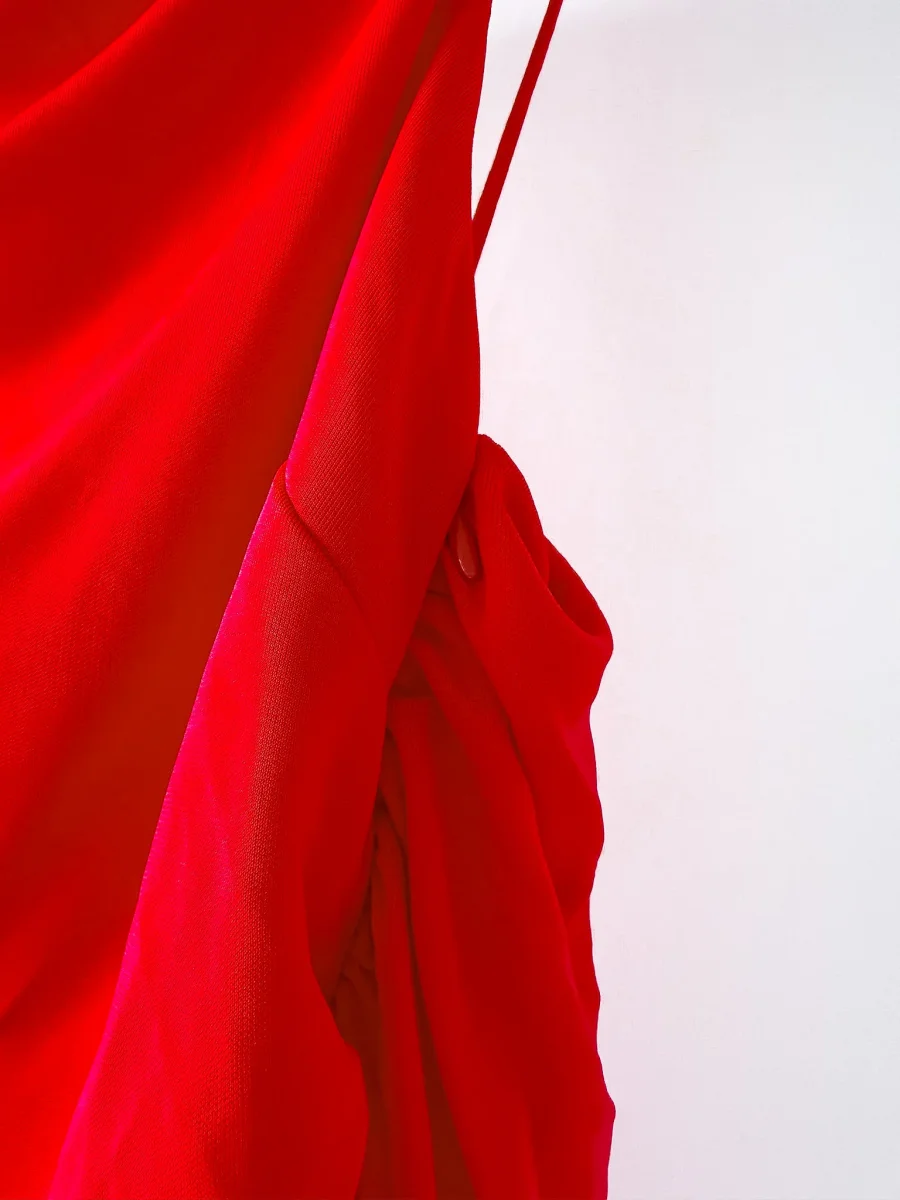 Christopher Esber Diya Open-Back Asymmetric Draped Jersey Mini Dress - Imagen 8