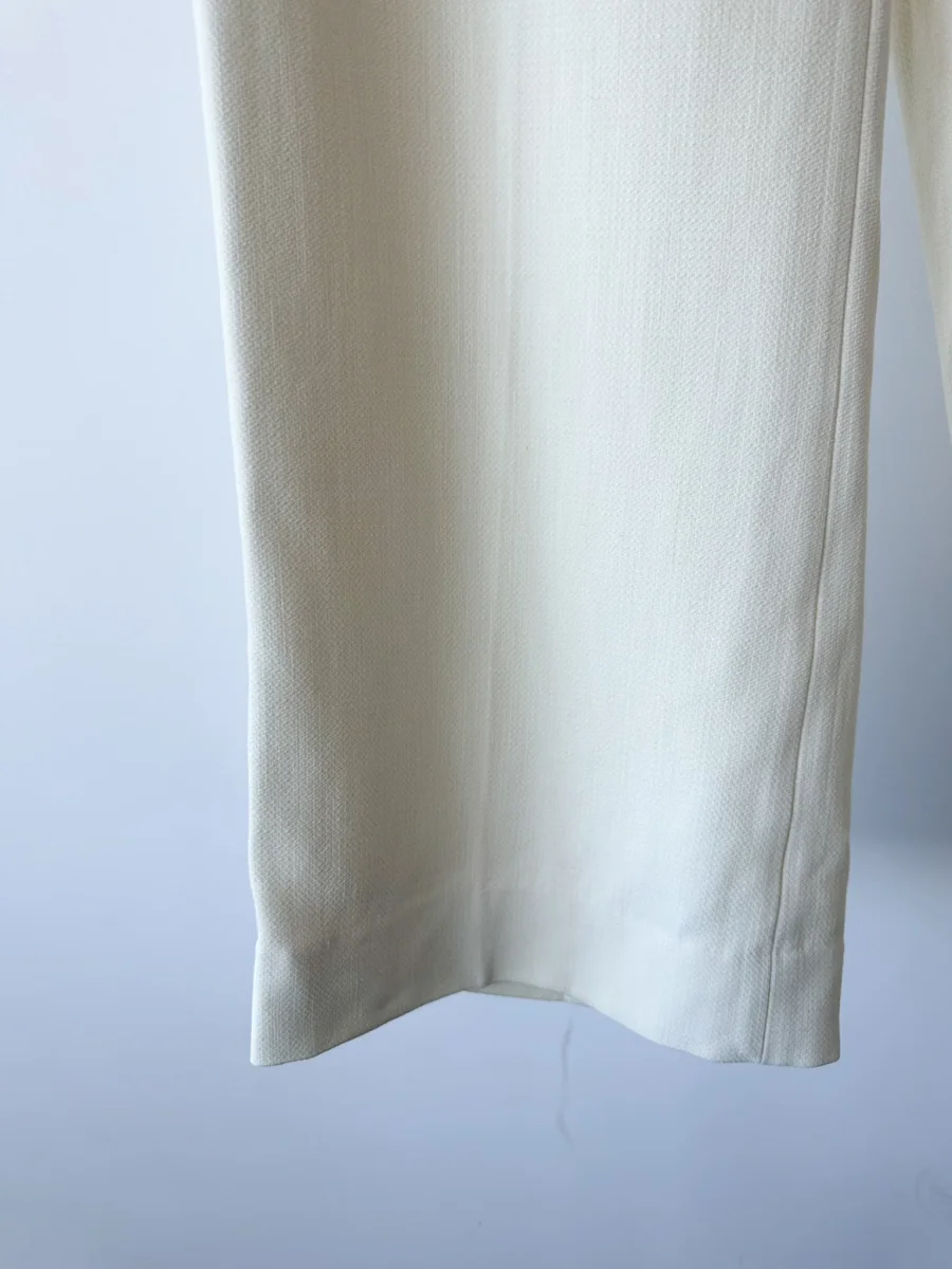 Toteme Clean White Wide Leg Trousers - Imagen 4