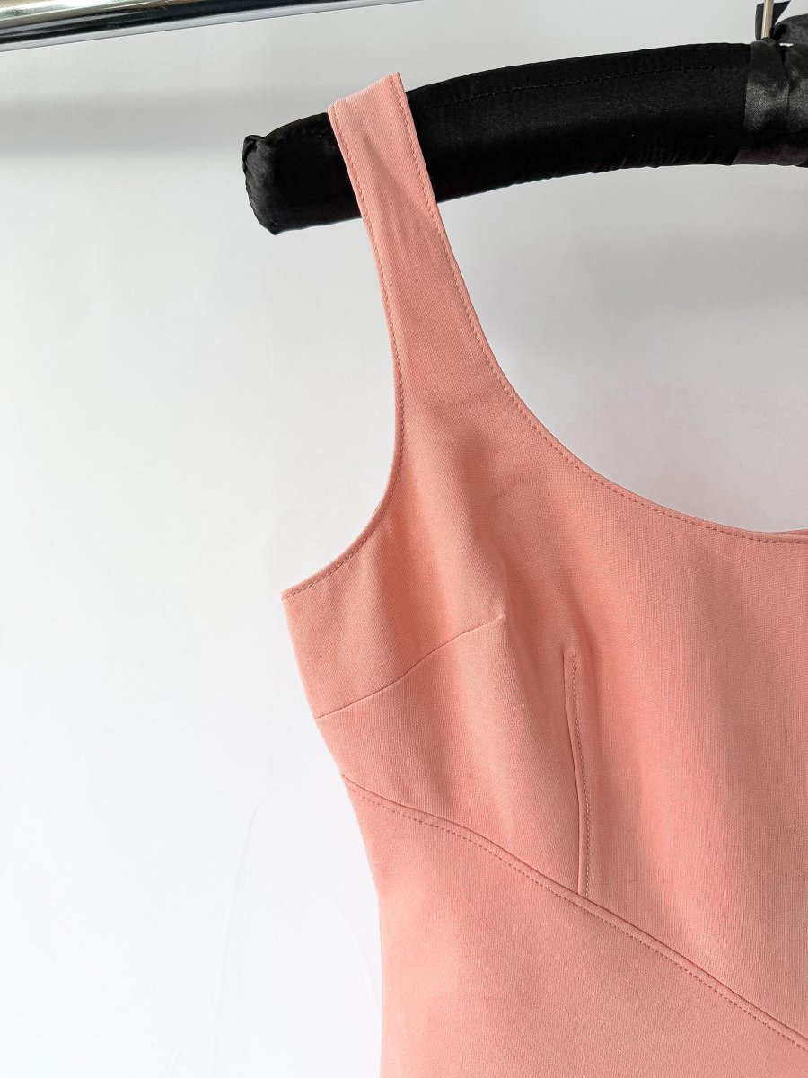 Cinq A Sept Pink Sharon Knotted Crepe Mini Dress - Imagen 7