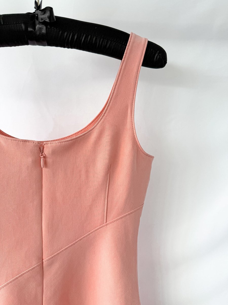 Cinq A Sept Pink Sharon Knotted Crepe Mini Dress - Imagen 9
