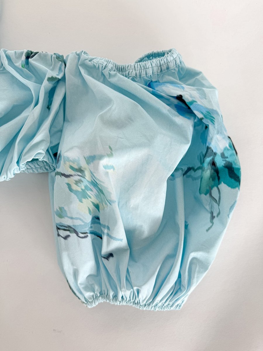 Zimmermann Off Shoulder Floral Lightburst Crop Top - Imagen 6