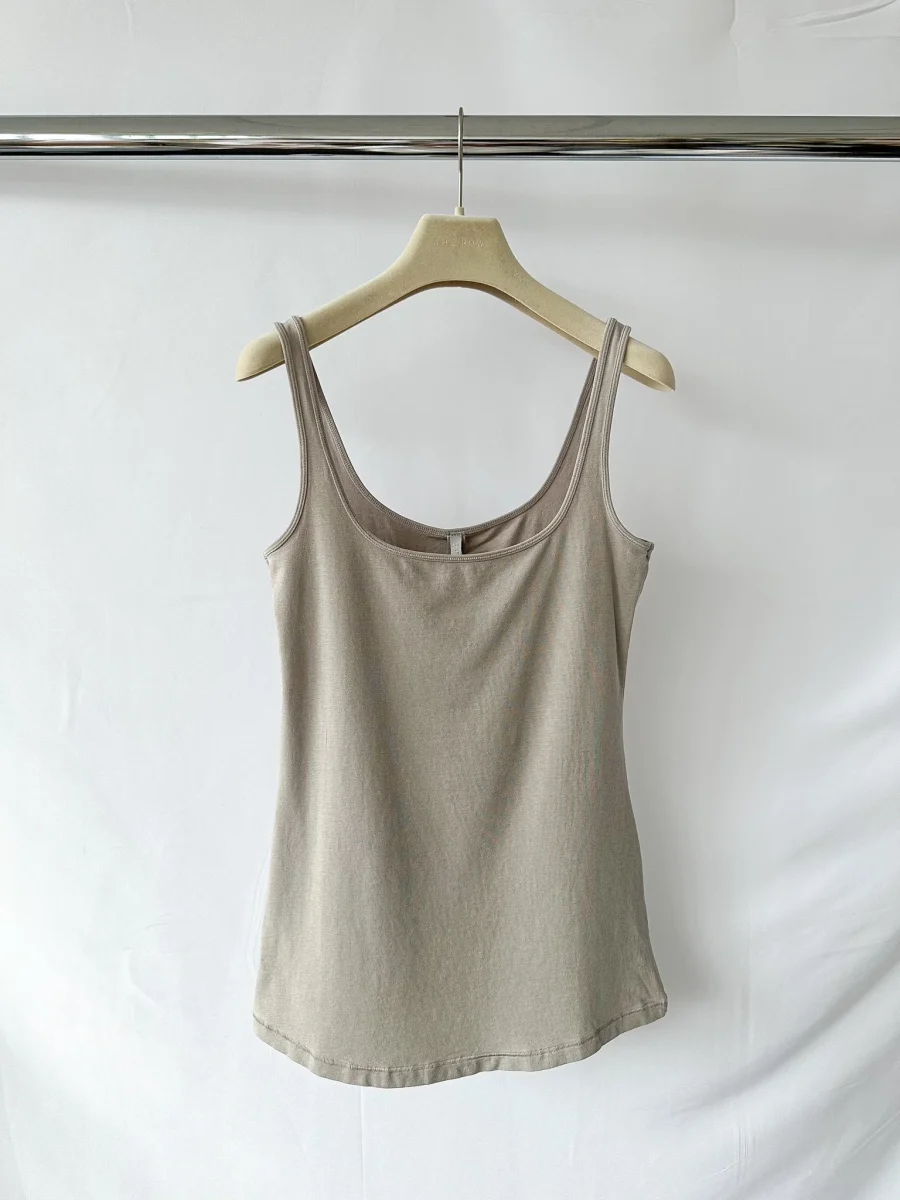 Skims Grey Tank Scoop Neck Top - Imagen 2