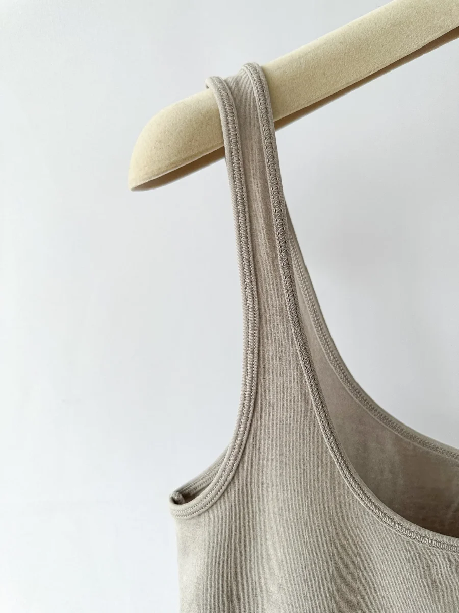 Skims Grey Tank Scoop Neck Top - Imagen 3