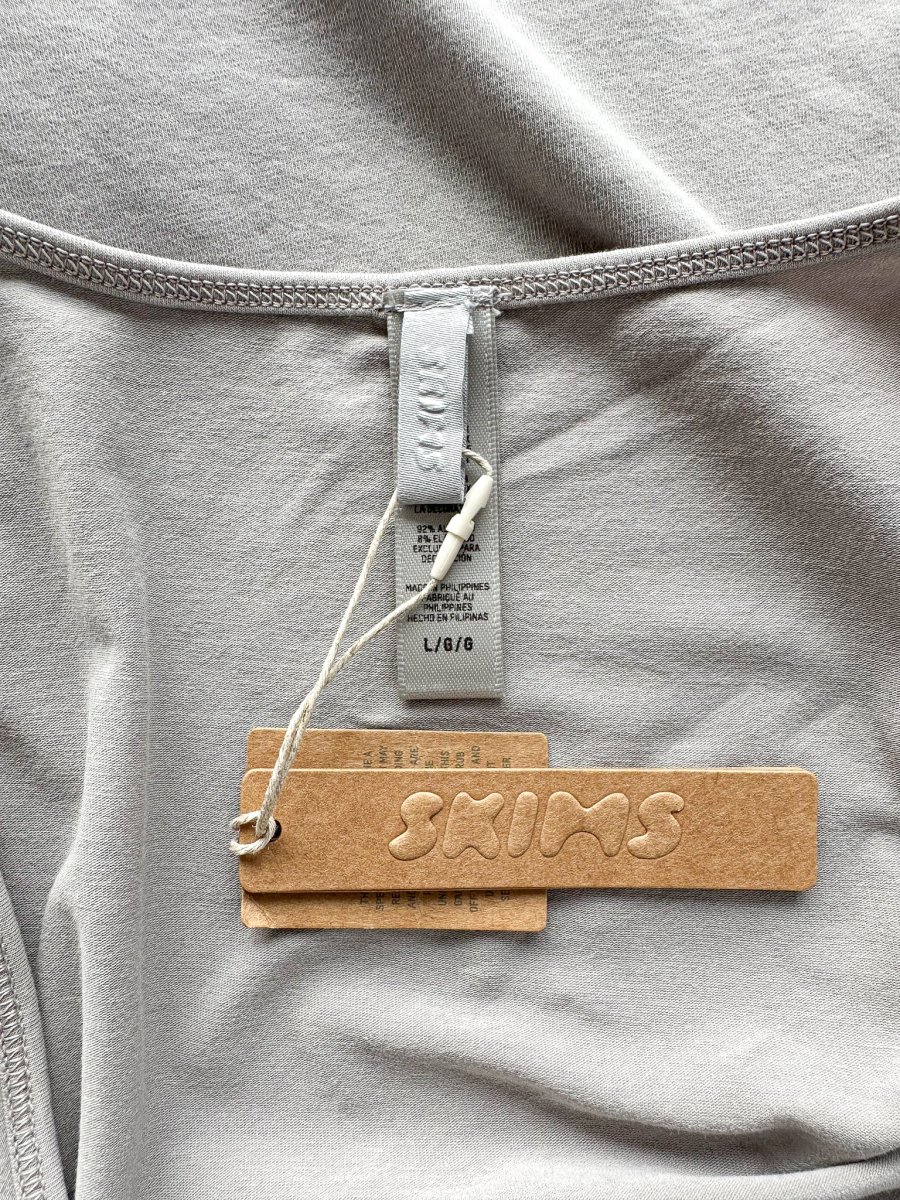 Skims Grey Tank Scoop Neck Top - Imagen 5