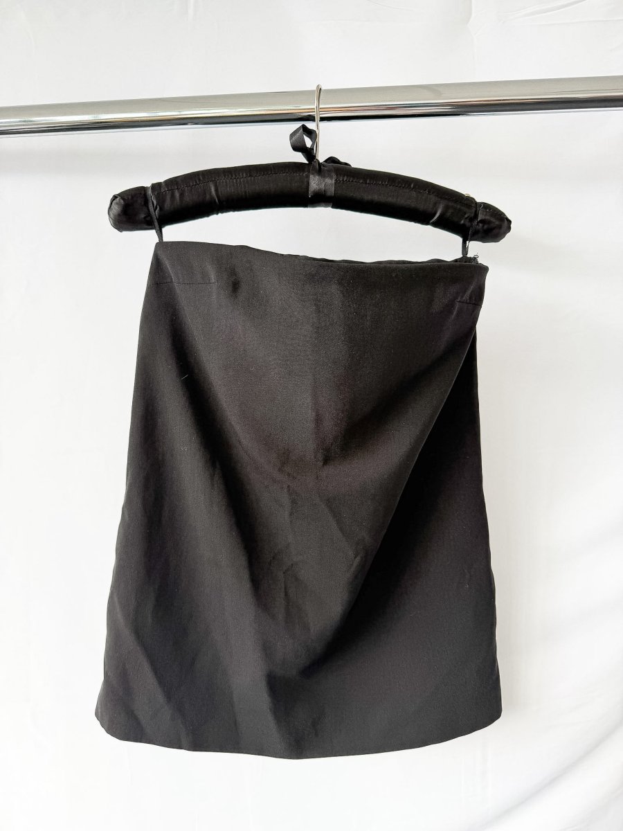 16Arlington Black Blaise Satin Strapless Mini Dress - Imagen 5