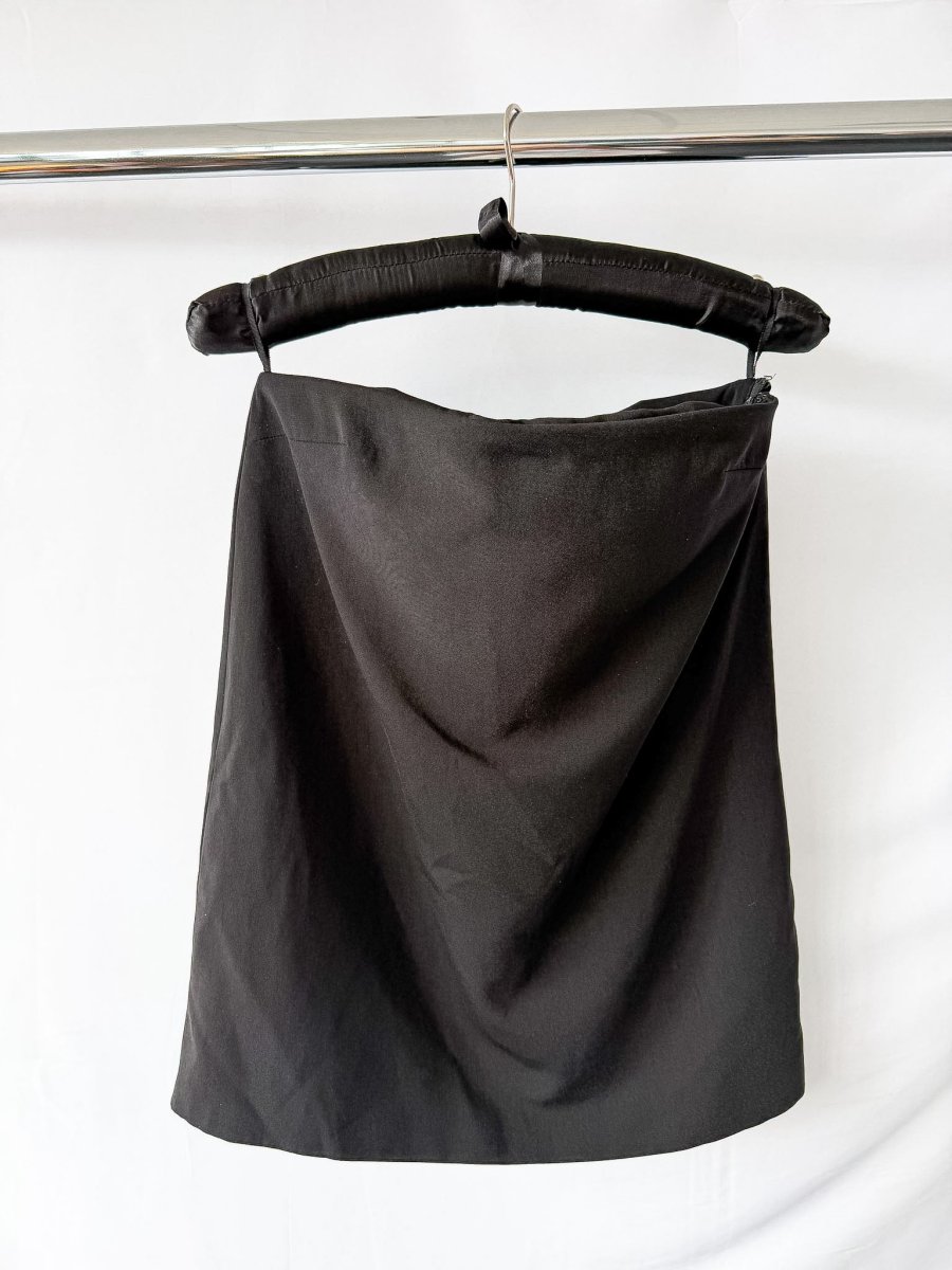16Arlington Black Blaise Satin Strapless Mini Dress - Imagen 7