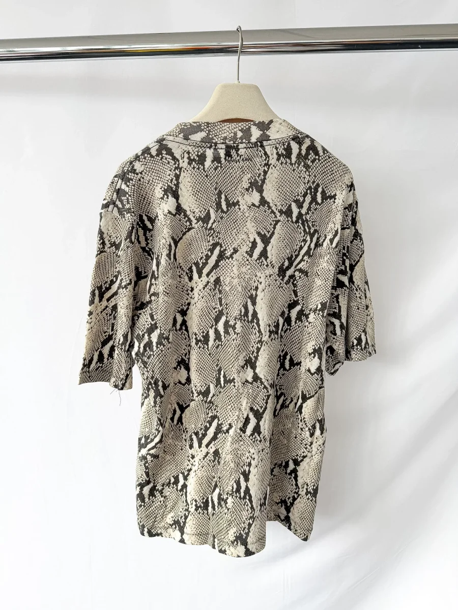 Anine Bing Avi Washed Python Tee Top - Imagen 6