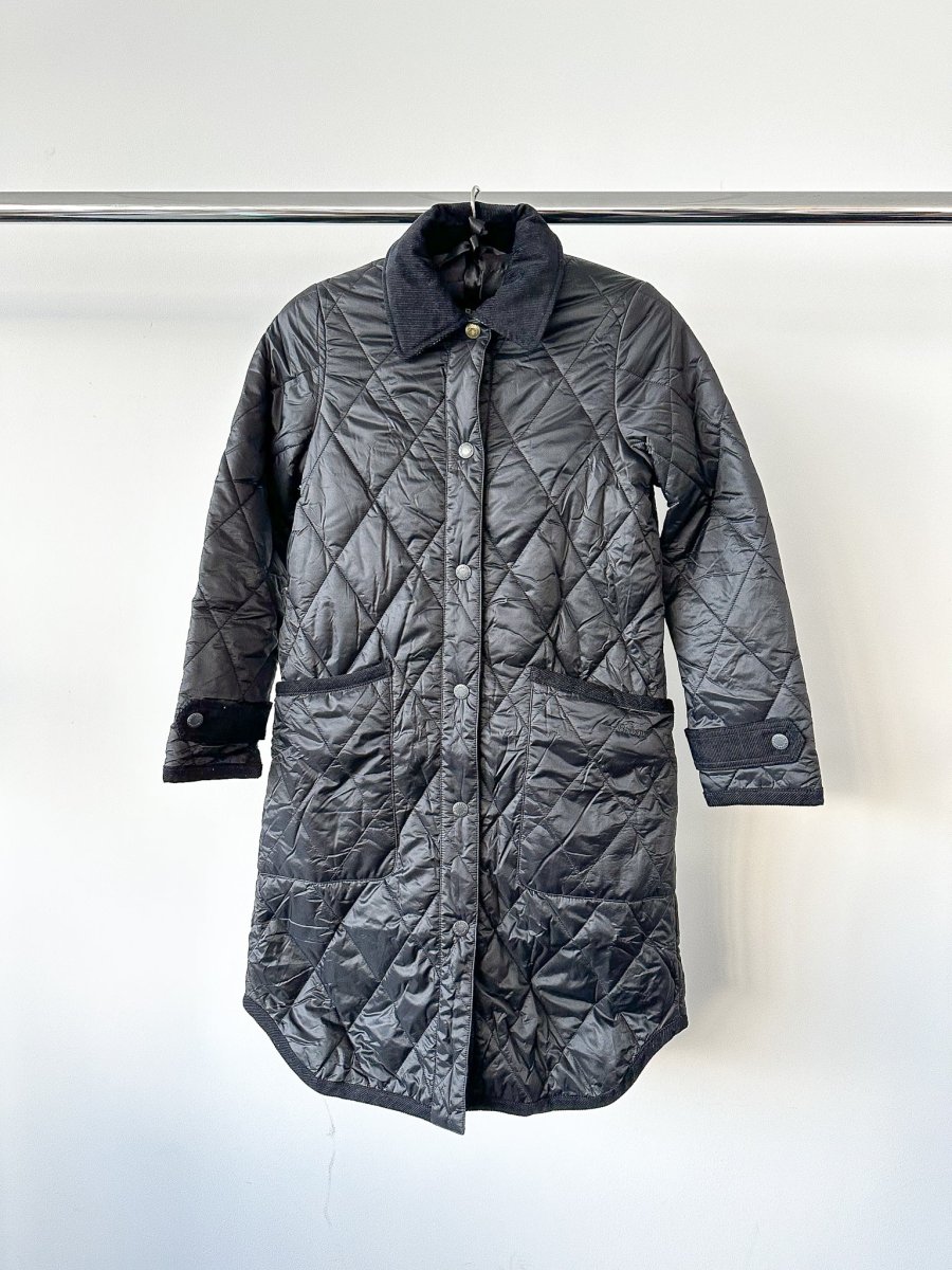 House Of Hackney Black Quilted Floral Lined Coat - Imagen 2