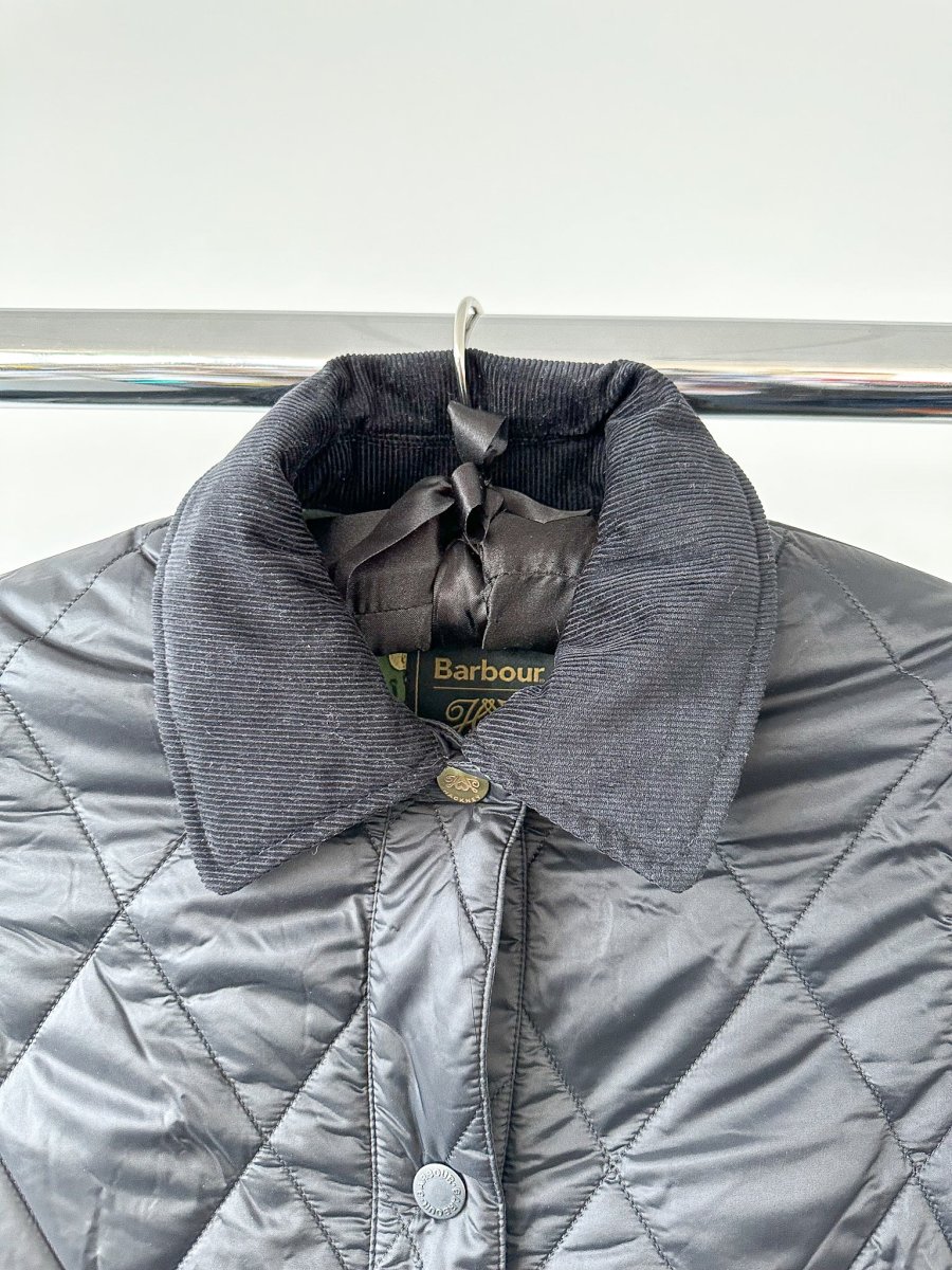 House Of Hackney Black Quilted Floral Lined Coat - Imagen 8