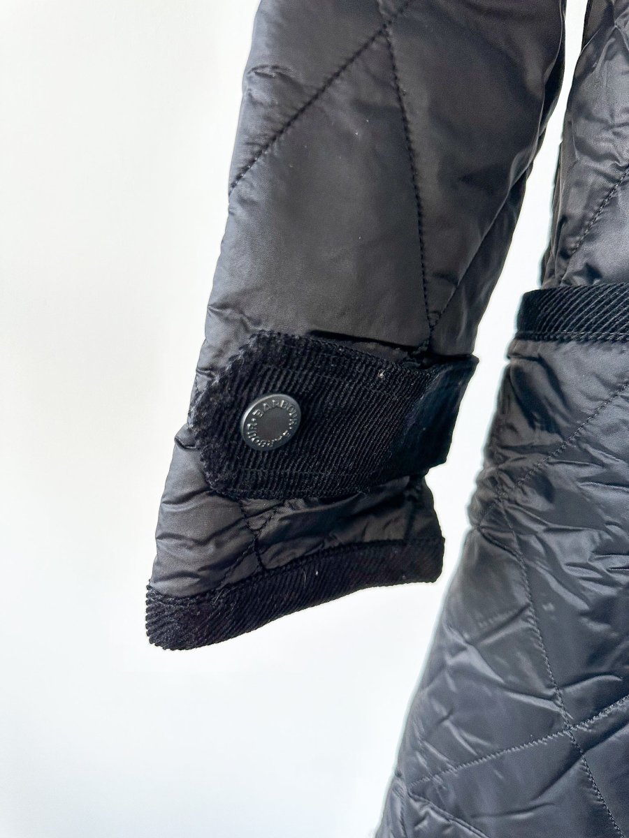 House Of Hackney Black Quilted Floral Lined Coat - Imagen 5