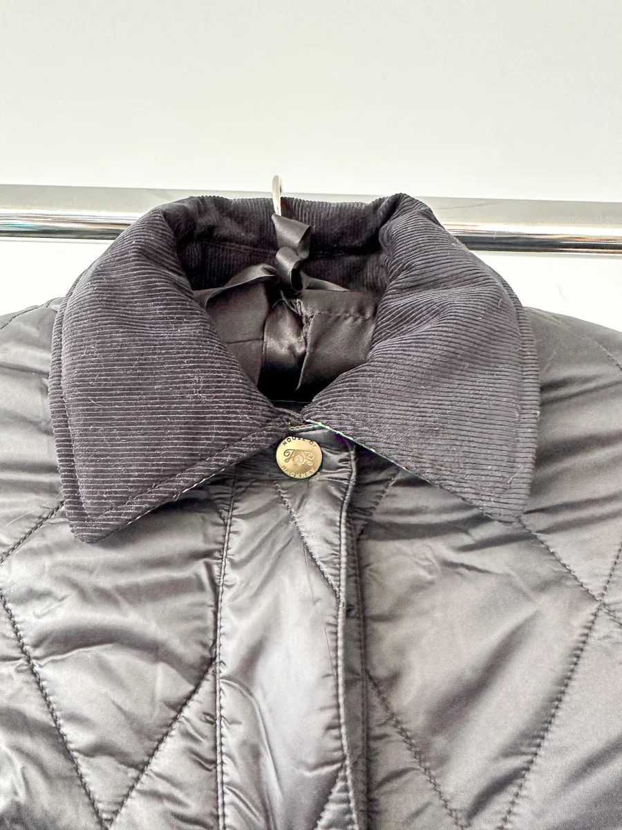 House Of Hackney Black Quilted Floral Lined Coat - Imagen 6
