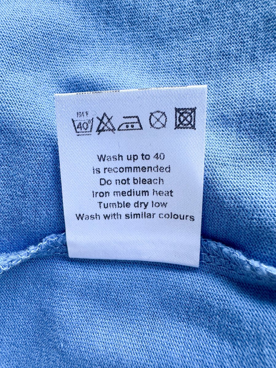 Nigel Cabourn Blue Globe Logo Embroider Spellout Tee - Imagen 9