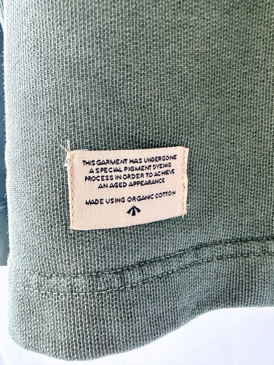 Nigel Cabourn Kangaroo Pocket USMC Green Training Sweatshirt Oversized - Imagen 7