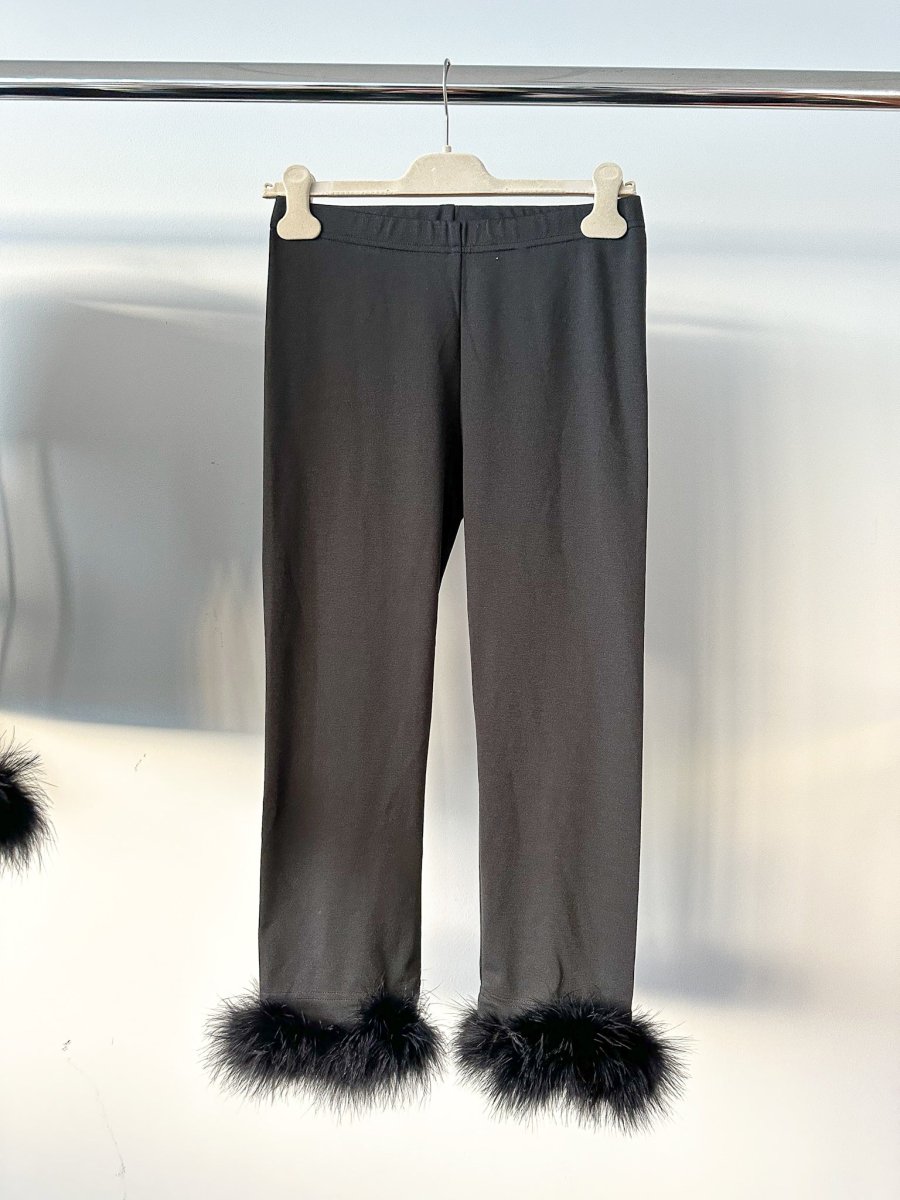 Sleeper The Weekend Chic Black Feather-Trim Pyjama Set - Imagen 6