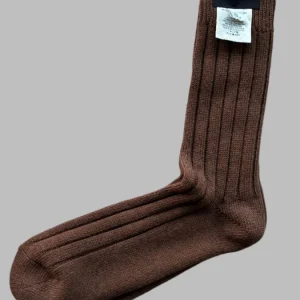 Bottega Veneta Brown Wool Alpaca Ribbed Socks