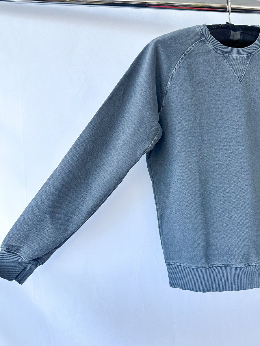 Nigel Cabourn Embroidered Arrow Crew Sweatshirt In Navy Oversized - Imagen 4