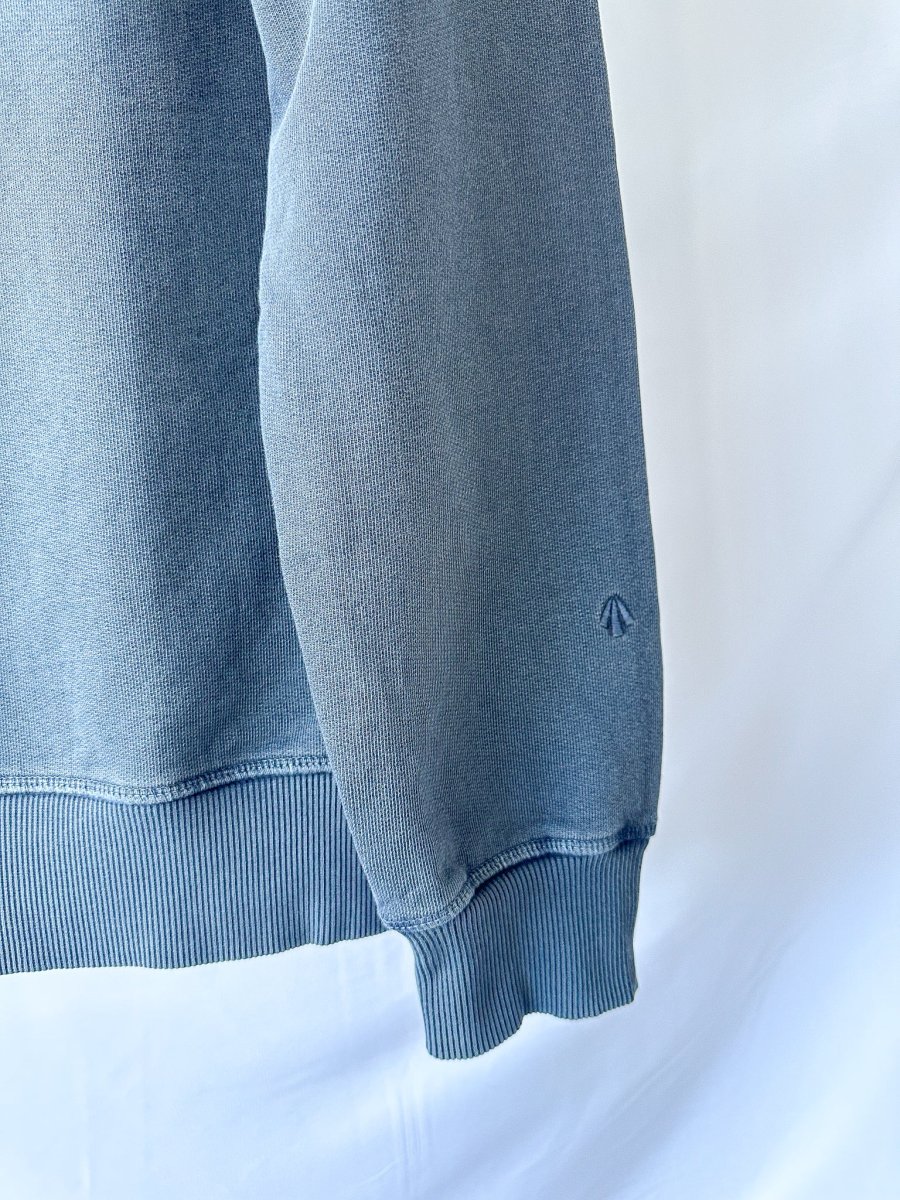 Nigel Cabourn Embroidered Arrow Crew Sweatshirt In Navy Oversized - Imagen 6