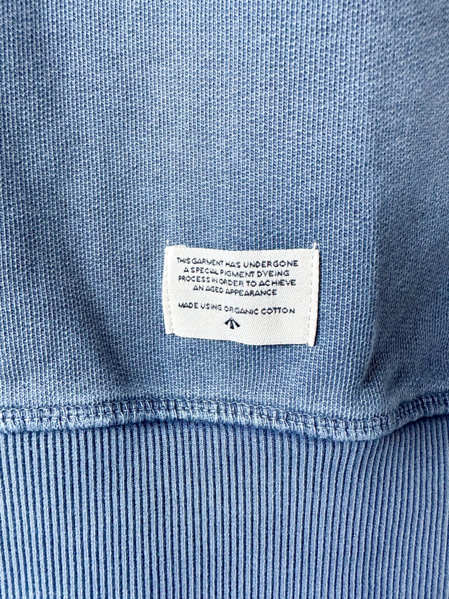 Nigel Cabourn Embroidered Arrow Crew Sweatshirt In Navy Oversized - Imagen 7