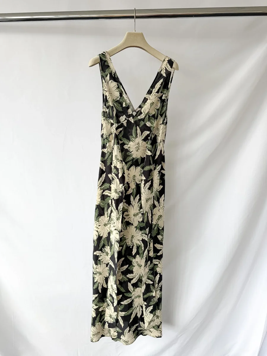 Rixo London Lauriane Floral Crepe De Chine Midi Dress - Imagen 6