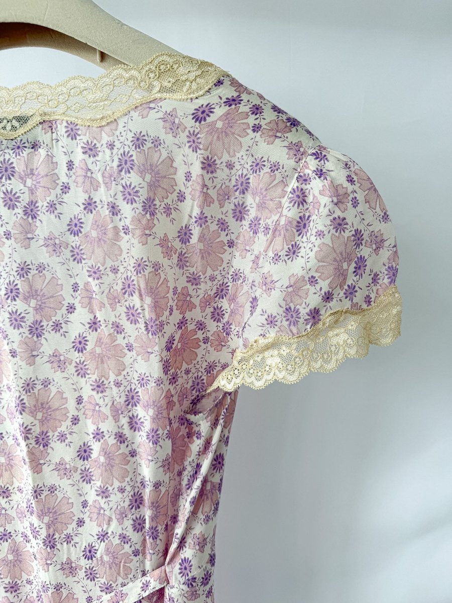 Rixo London Clarice Rose Detail Daisies Print Lilac Midi Dress - Imagen 7