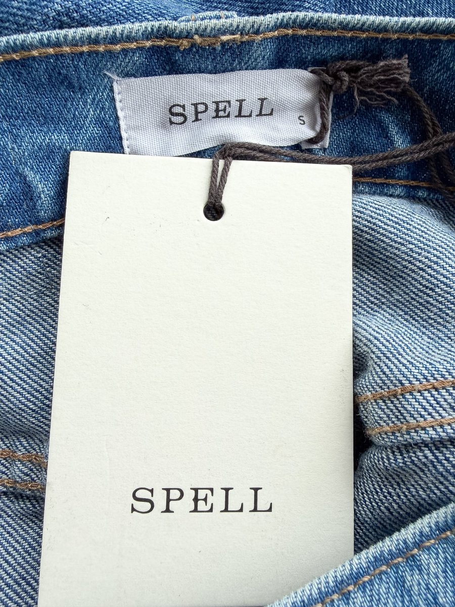 Spell & The Gypsy Daisy Patchwork Denim Jeans - Imagen 4