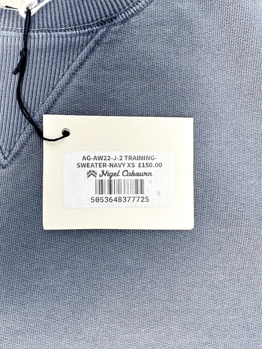 Nigel Cabourn Kangaroo Pocket USMC Navy Training Sweatshirt Oversized - Imagen 7