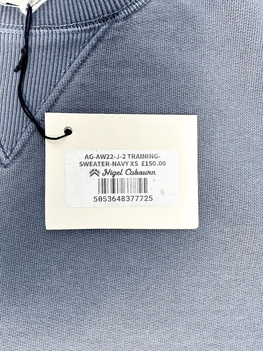 Nigel Cabourn Kangaroo Pocket USMC Navy Training Sweatshirt Oversized - Imagen 8