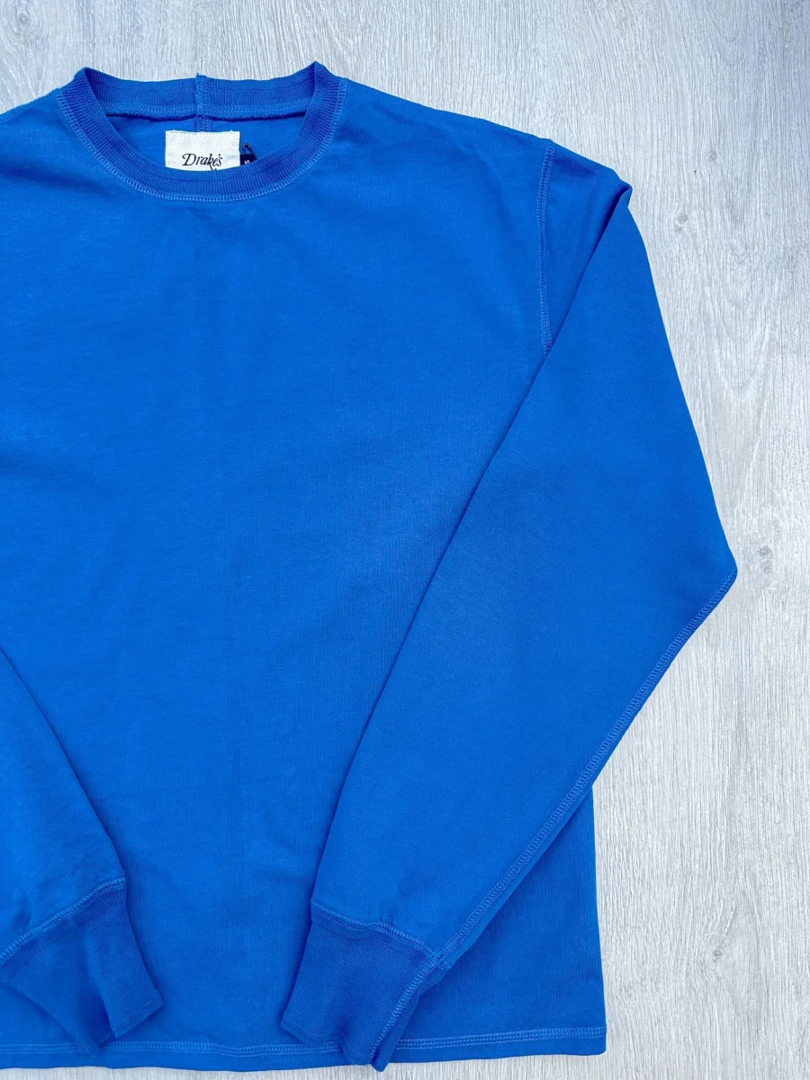 Drake's Blue Long Sleeve Hiking Tee Shirt - Imagen 5