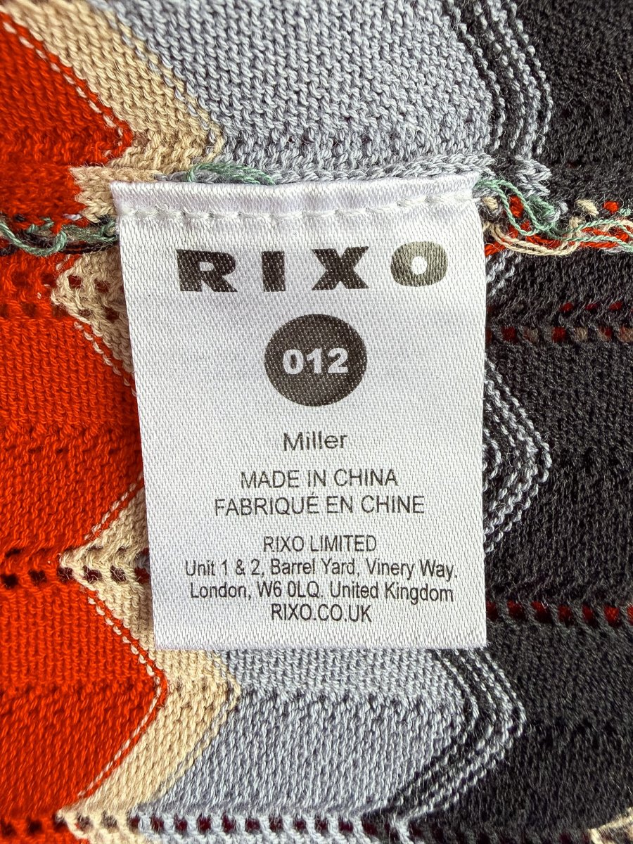 Rixo London Chevron Jacquard Knit Midi Dress - Imagen 8