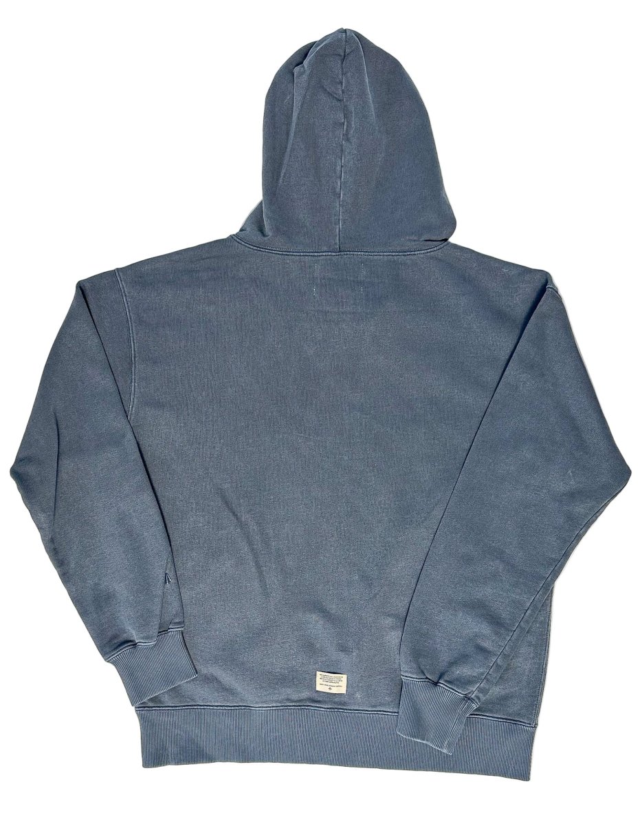 Nigel Cabourn Navy Embroidered Arrow Zip Hoodie Jacket - Imagen 3