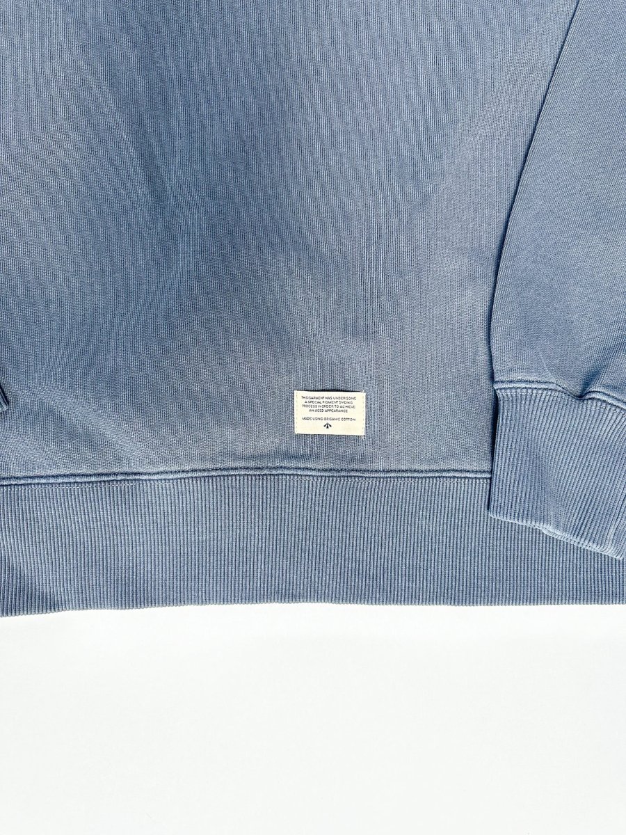 Nigel Cabourn Navy Embroidered Arrow Zip Hoodie Jacket - Imagen 6