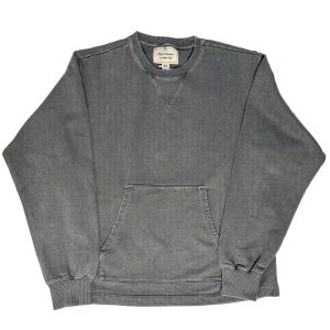 Nigel Cabourn Kangaroo Pocket USMC Black Training Sweatshirt Oversized