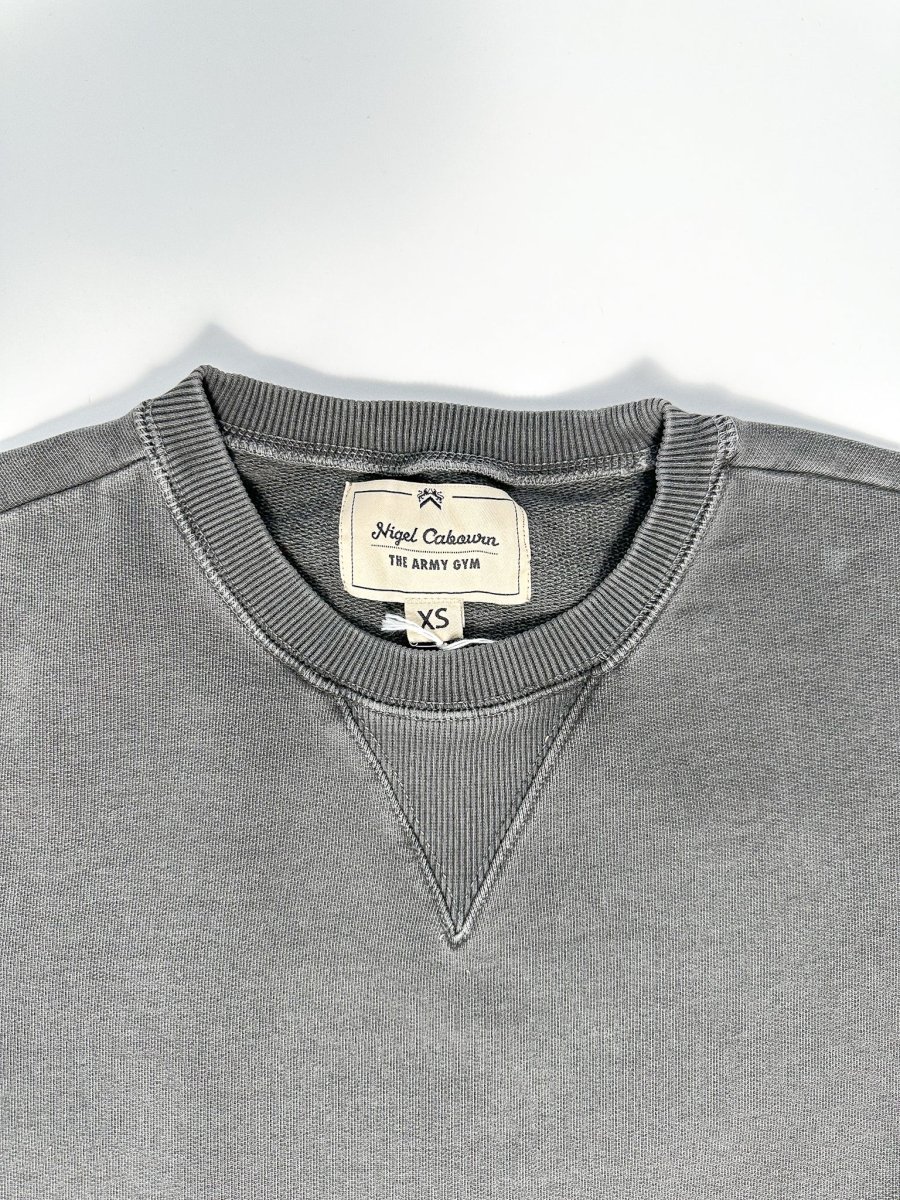 Nigel Cabourn Kangaroo Pocket USMC Black Training Sweatshirt Oversized - Imagen 4