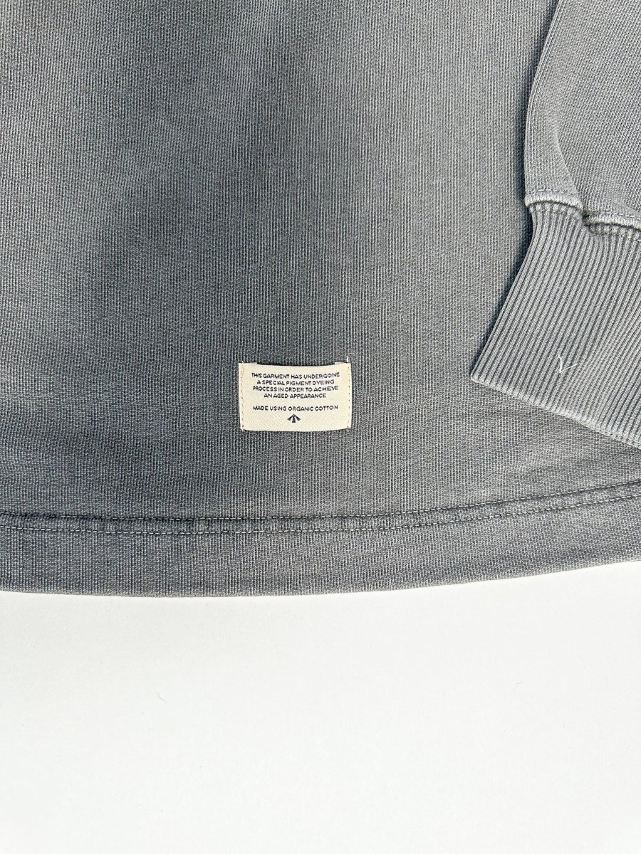 Nigel Cabourn Kangaroo Pocket USMC Black Training Sweatshirt Oversized - Imagen 7