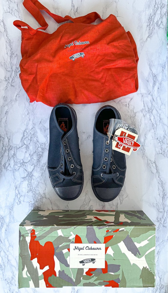 Nigel Cabourn UA OG STYLE 23 LX Ventile Black Navy Sneakers Trainers - Imagen 7