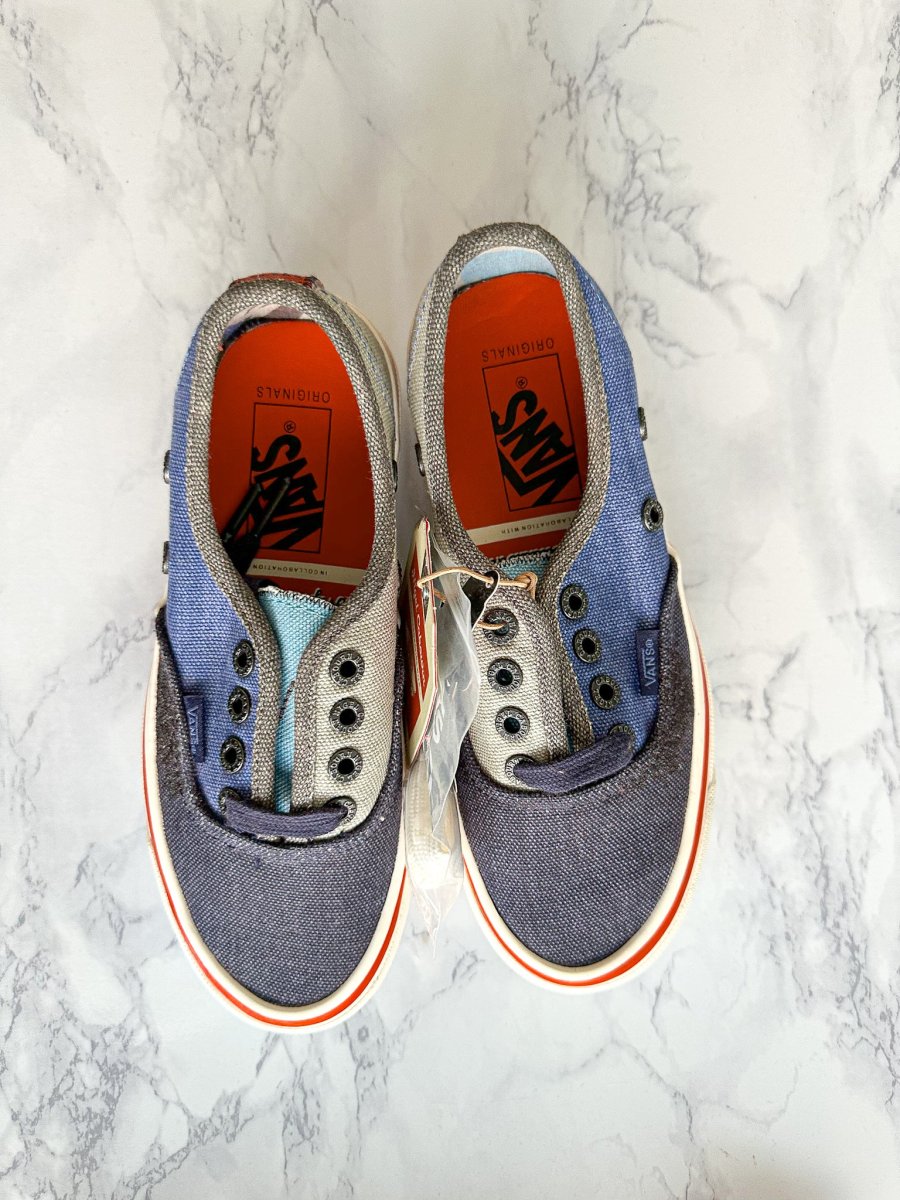 Nigel Cabourn x OG Authentic LX 'Crazy Navy Mix' Trainers - Imagen 4