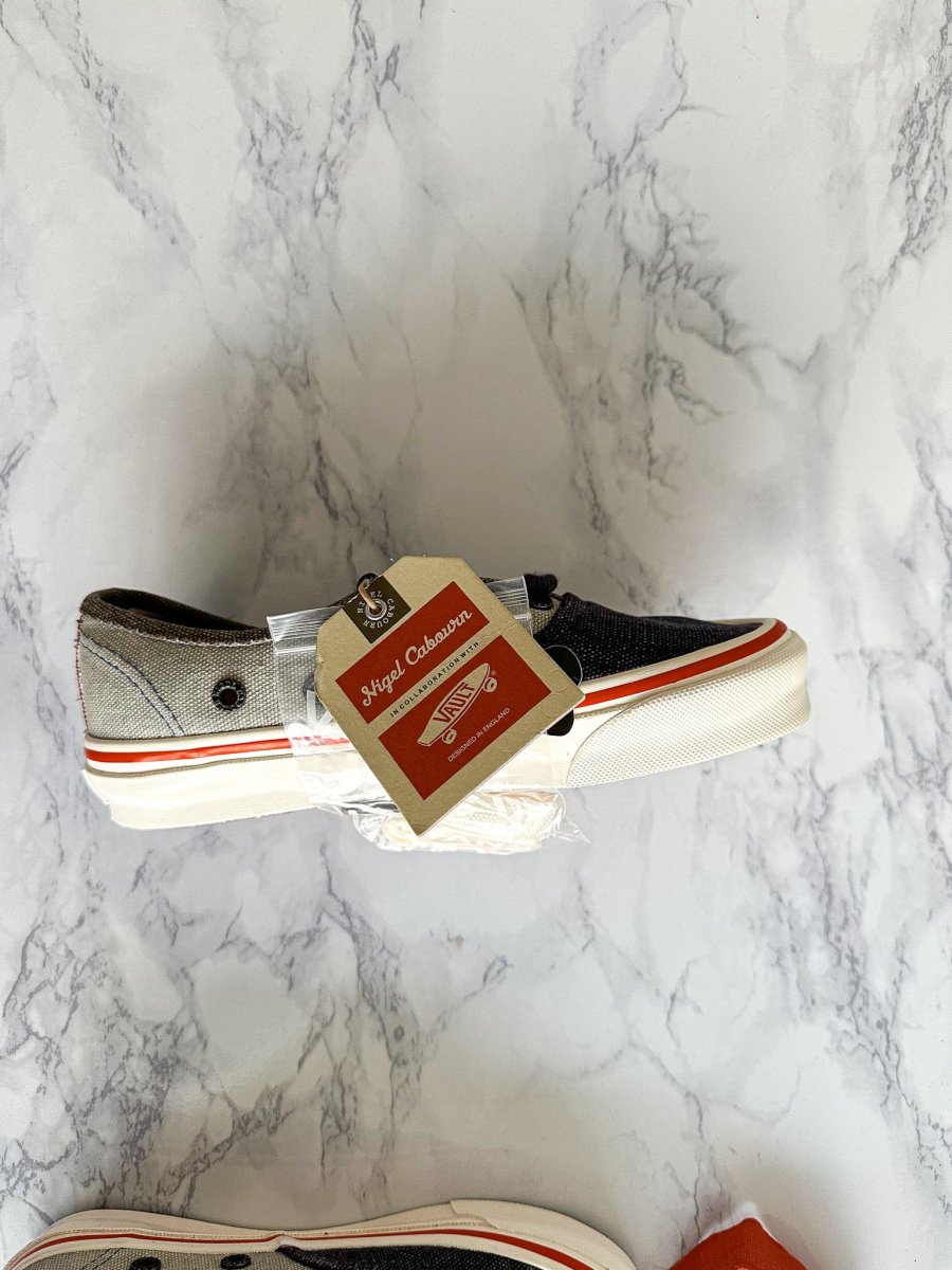 Nigel Cabourn x OG Authentic LX 'Crazy Navy Mix' Trainers - Imagen 6